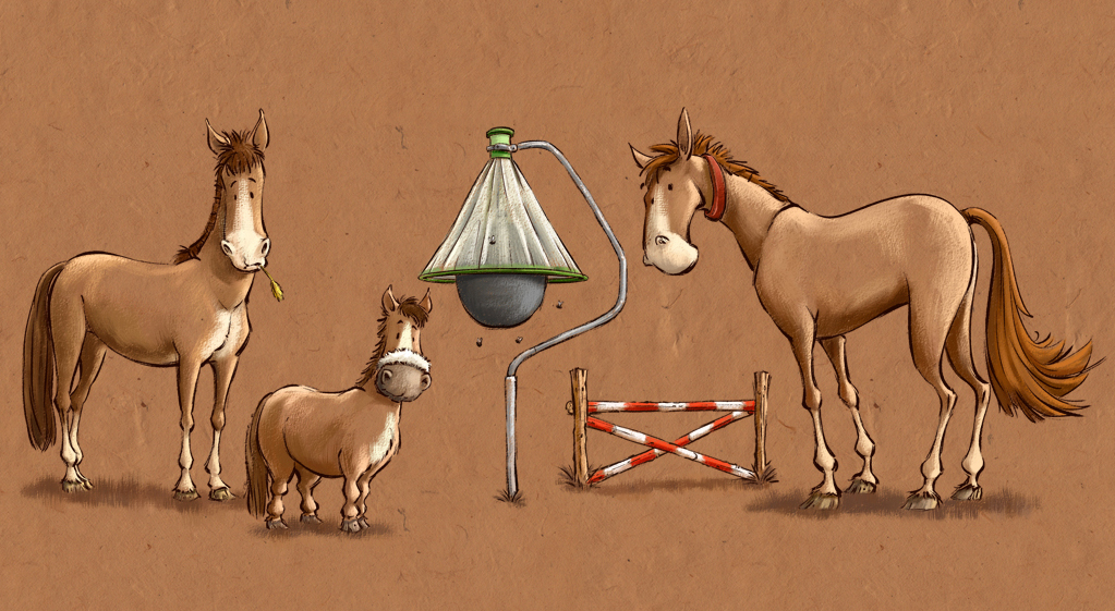Illustration 3 Horses H-Trap Horsefly Trap and Hurdle